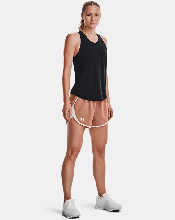 Women's UA Fly-By 2.0 Shorts, Brown, pdpMainDesktop image number 2